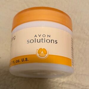 Avon Solutions Face Cream — Orange and White Jar